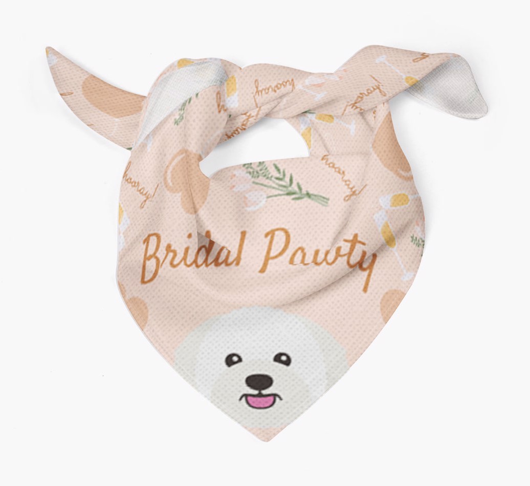 Bridal Pawty: Personalized {breedFullName} Bandana