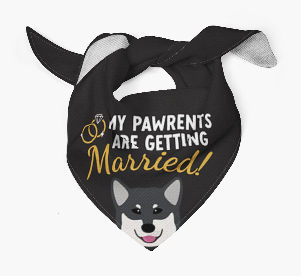My Pawrents Are Getting Married: Personalised {breedFullName} Bandana