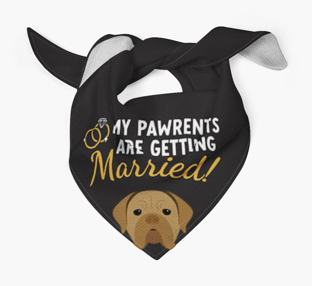 My Pawrents Are Getting Married: Personalized {breedFullName} Bandana