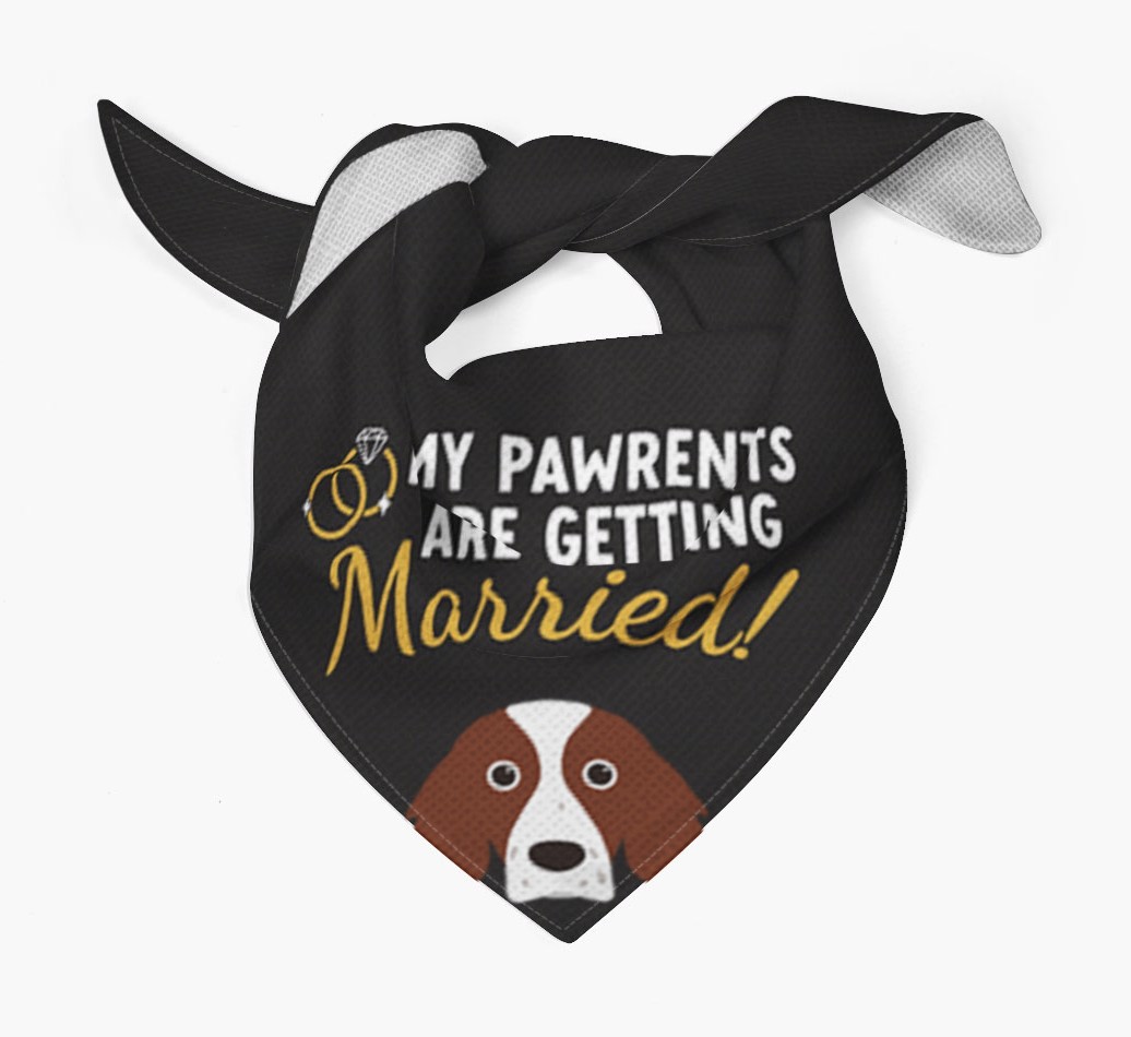 My Pawrents Are Getting Married: Personalised {breedFullName} Bandana