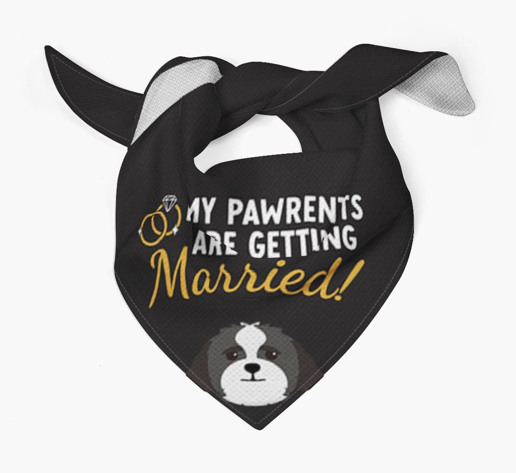 My Pawrents Are Getting Married: Personalised {breedFullName} Bandana