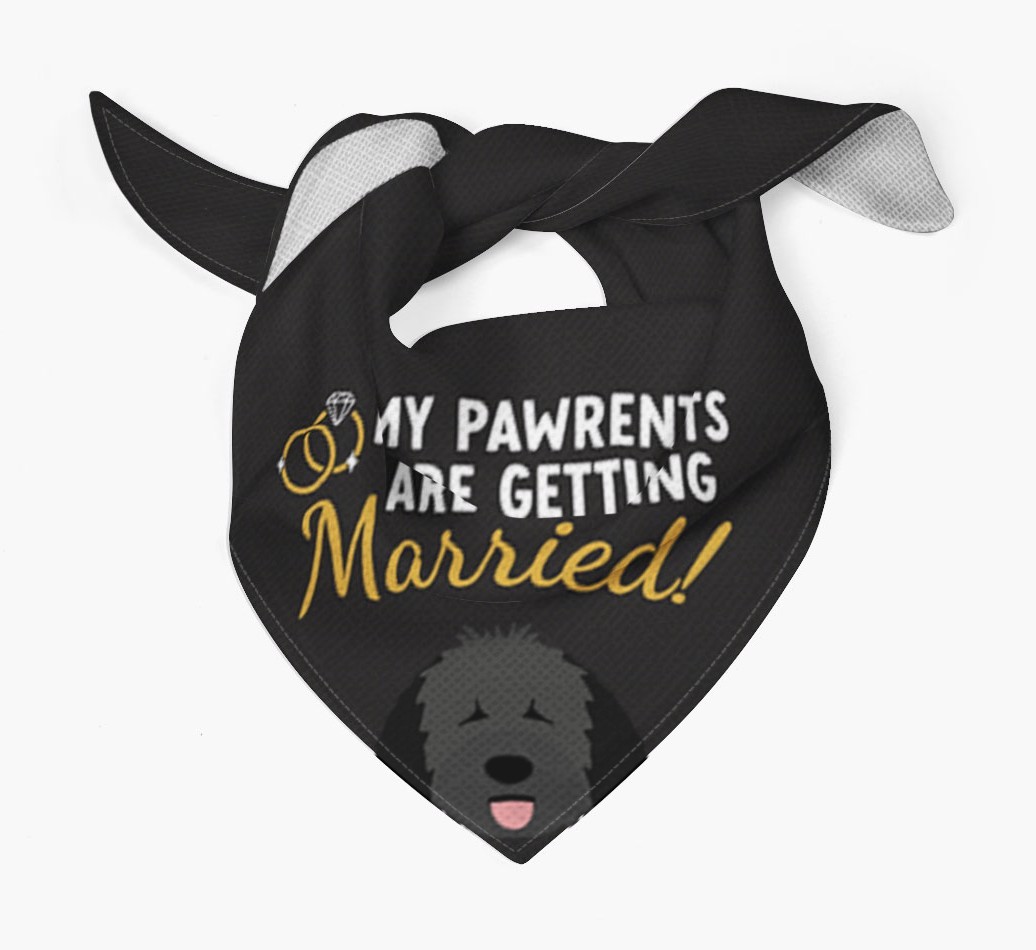 My Pawrents Are Getting Married: Personalised {breedFullName} Bandana