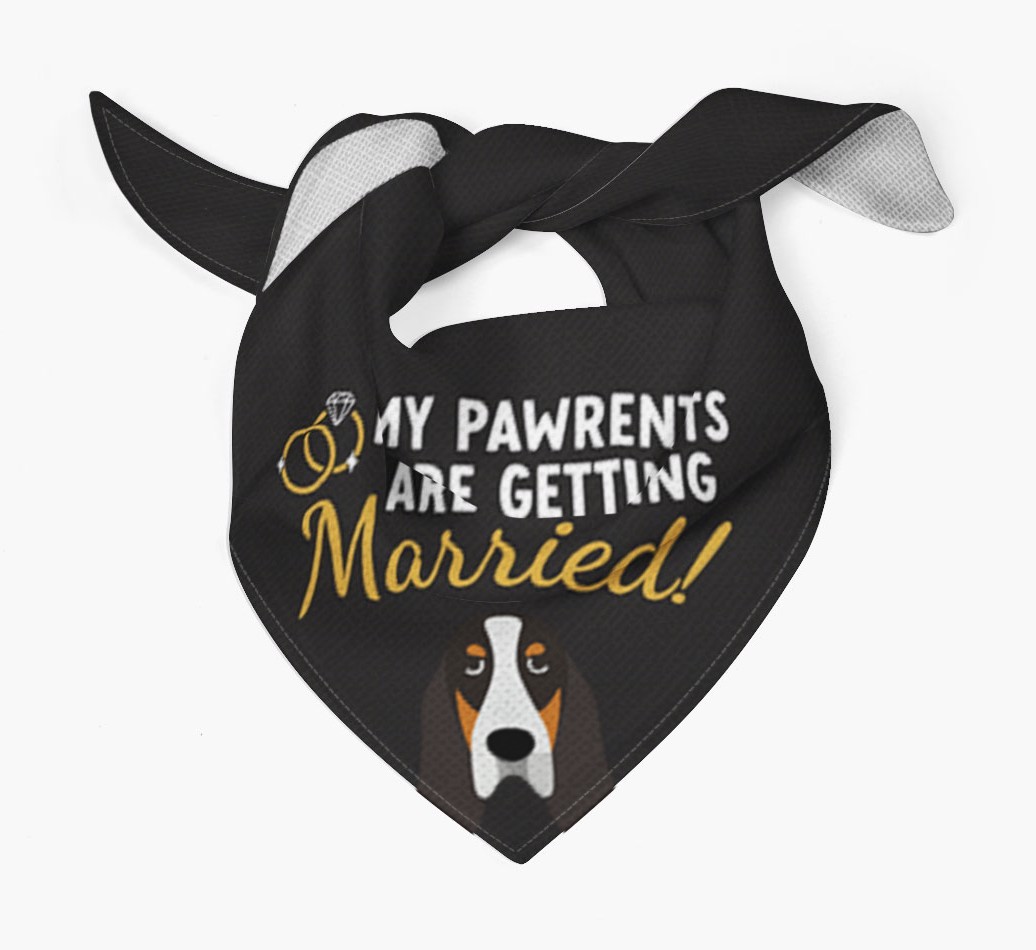My Pawrents Are Getting Married: Personalized {breedFullName} Bandana