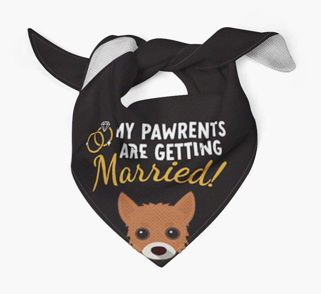 My Pawrents Are Getting Married: Personalized {breedFullName} Bandana