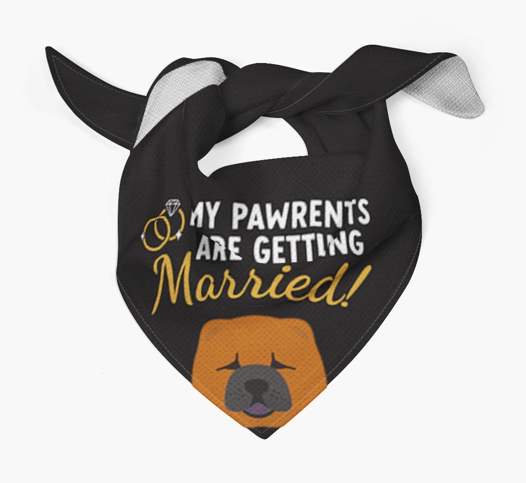 My Pawrents Are Getting Married: Personalized {breedFullName} Bandana