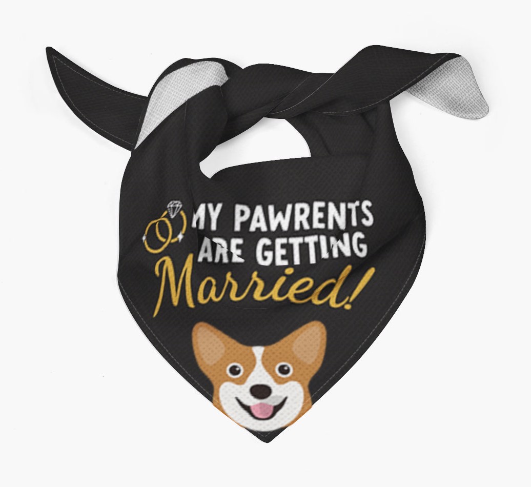 My Pawrents Are Getting Married: Personalized {breedFullName} Bandana