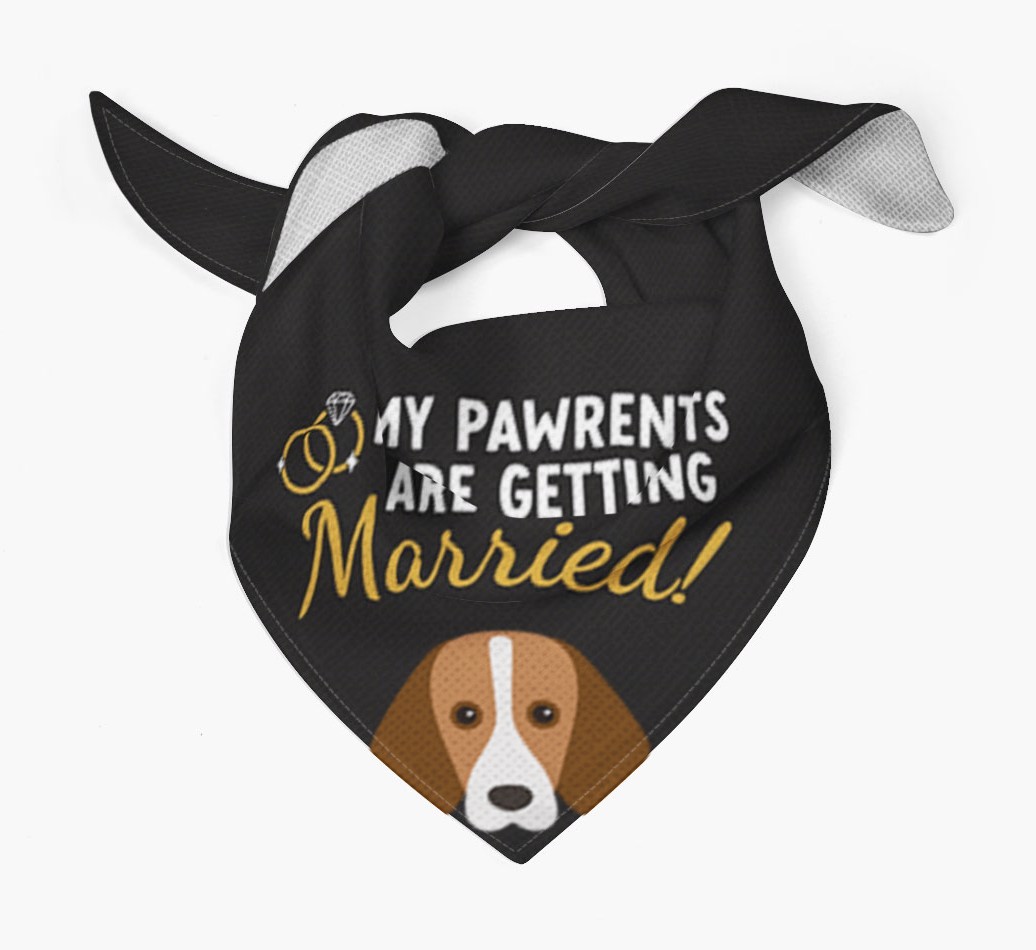 My Pawrents Are Getting Married: Personalized {breedFullName} Bandana