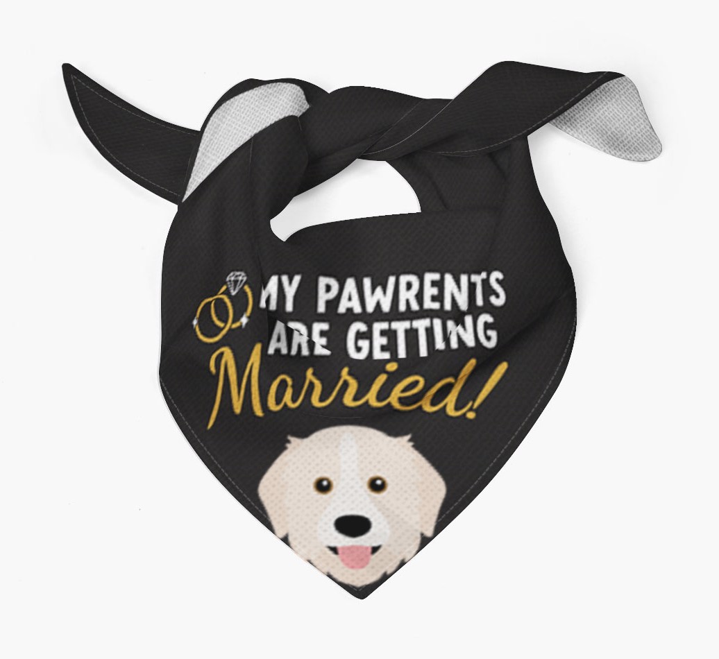 My Pawrents Are Getting Married: Personalized {breedFullName} Bandana