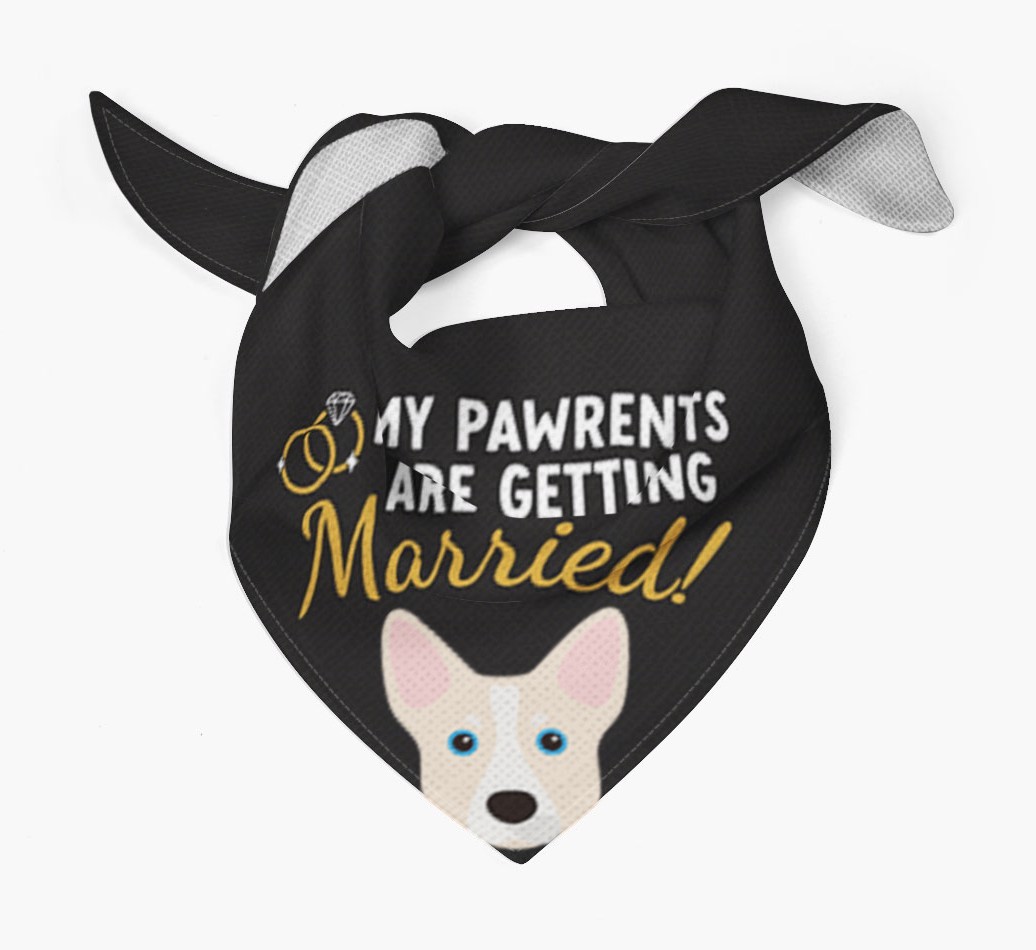 My Pawrents Are Getting Married: Personalized {breedFullName} Bandana