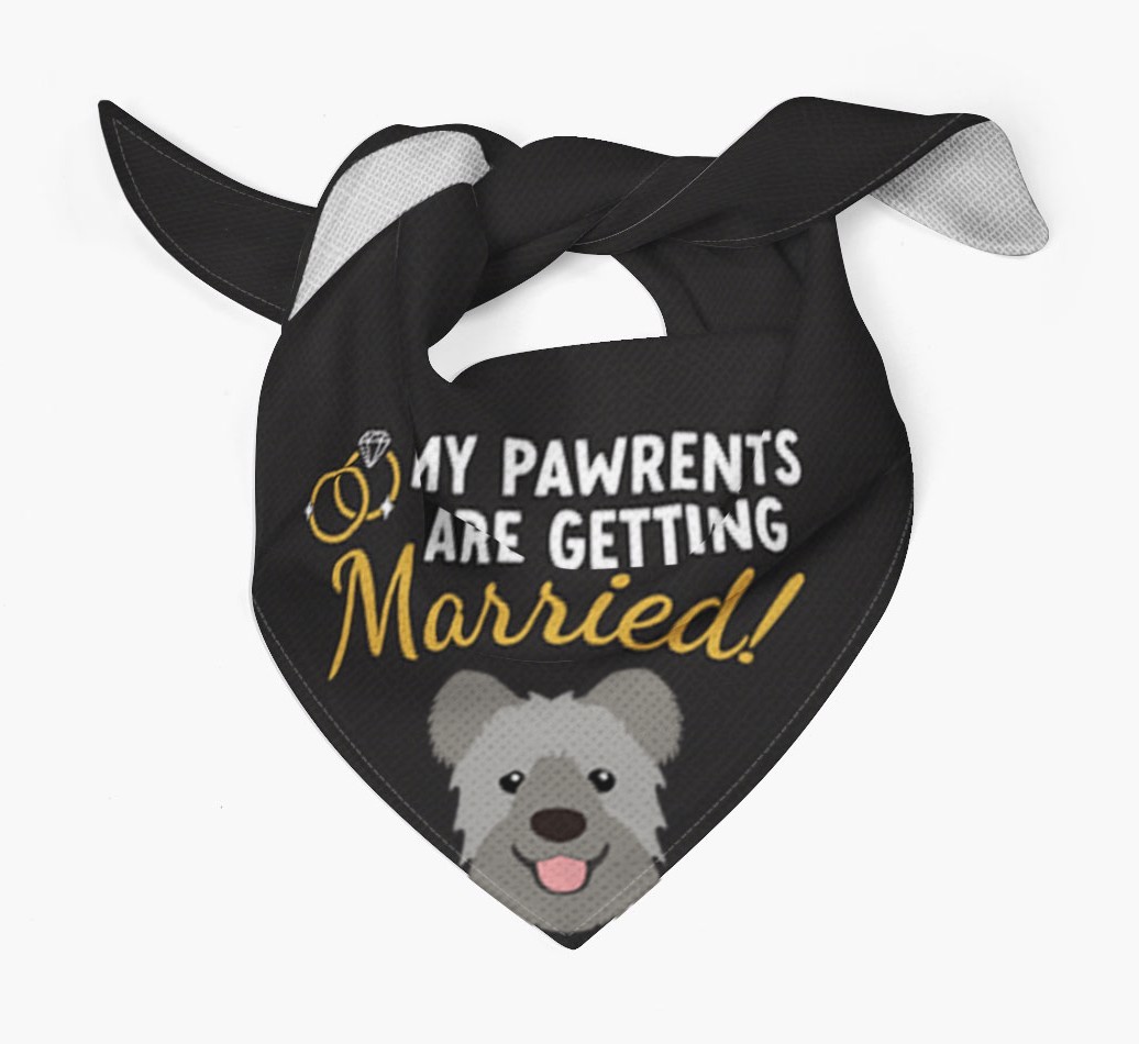 My Pawrents Are Getting Married: Personalized {breedFullName} Bandana