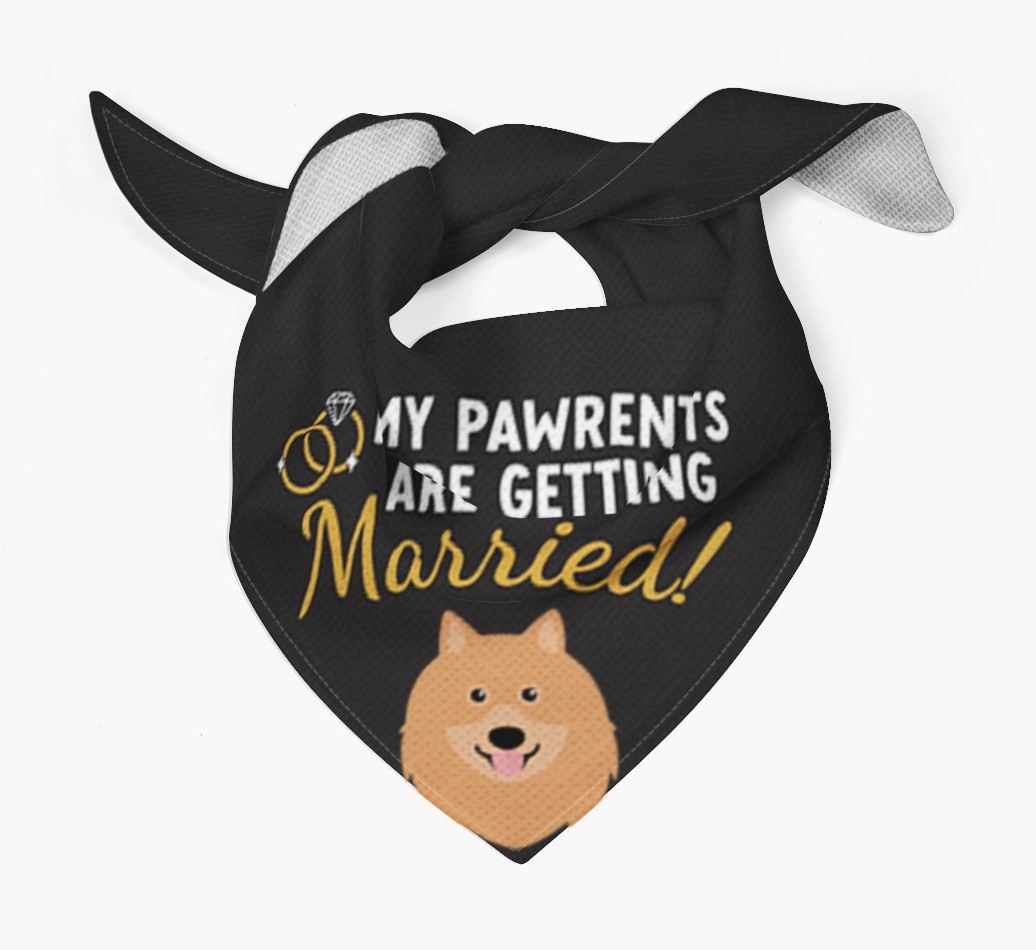My Pawrents Are Getting Married: Personalized {breedFullName} Bandana