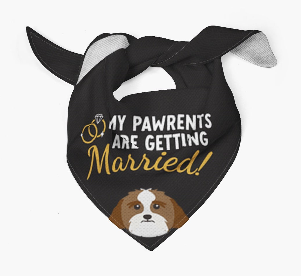 My Pawrents Are Getting Married: Personalized {breedFullName} Bandana