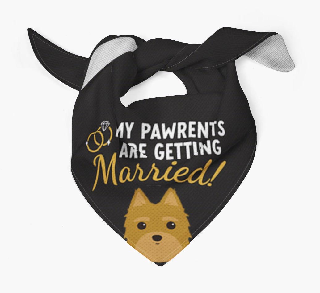 My Pawrents Are Getting Married: Personalized {breedFullName} Bandana
