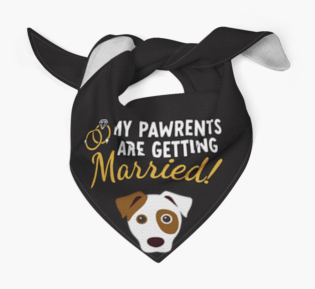 My Pawrents Are Getting Married: Personalized {breedFullName} Bandana