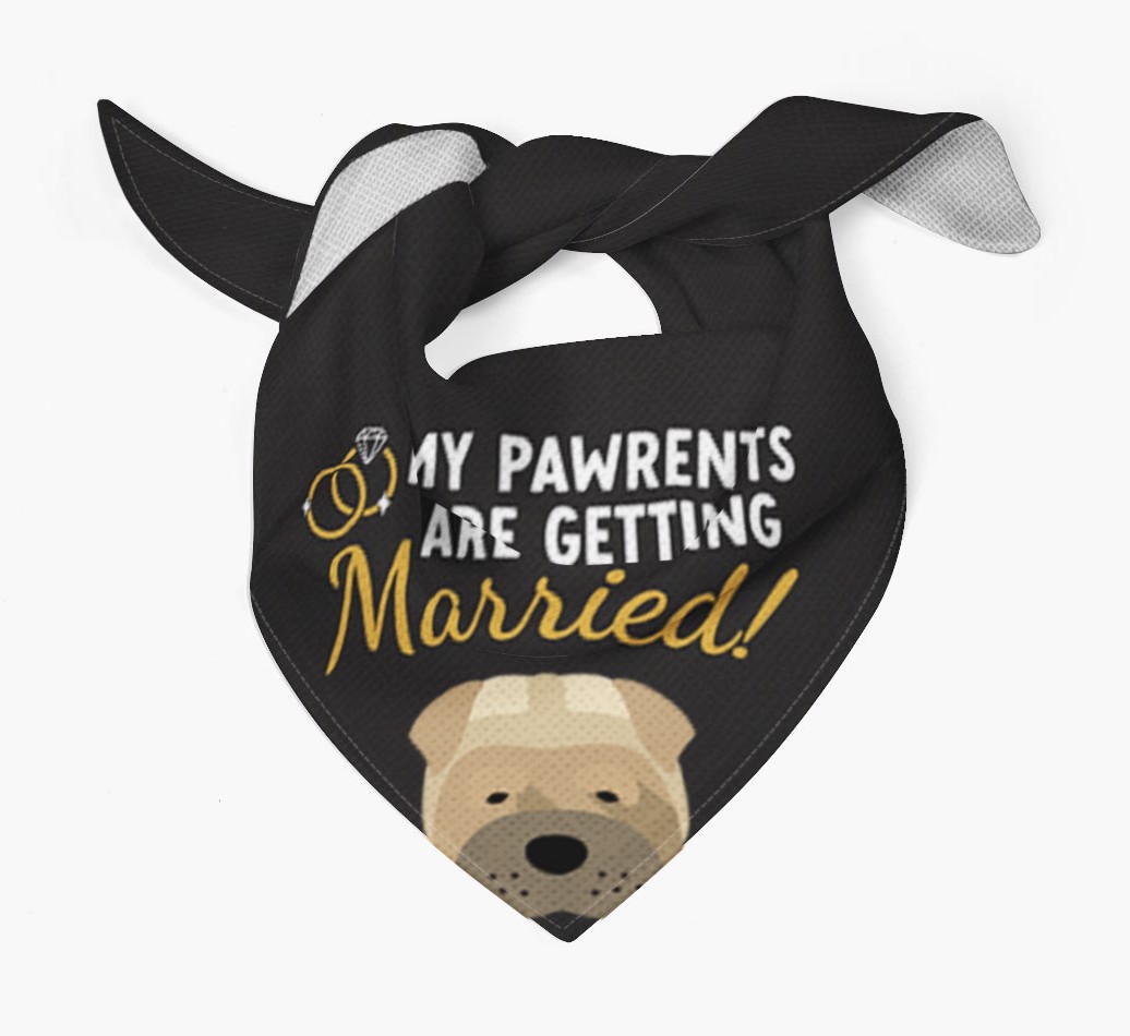 My Pawrents Are Getting Married: Personalized {breedFullName} Bandana