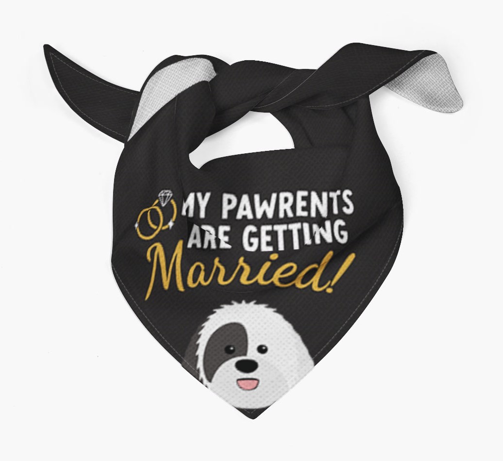 My Pawrents Are Getting Married: Personalized {breedFullName} Bandana