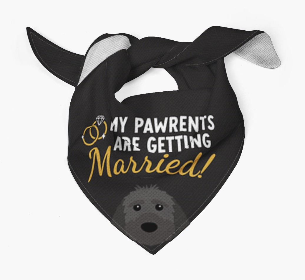 My Pawrents Are Getting Married: Personalized {breedFullName} Bandana