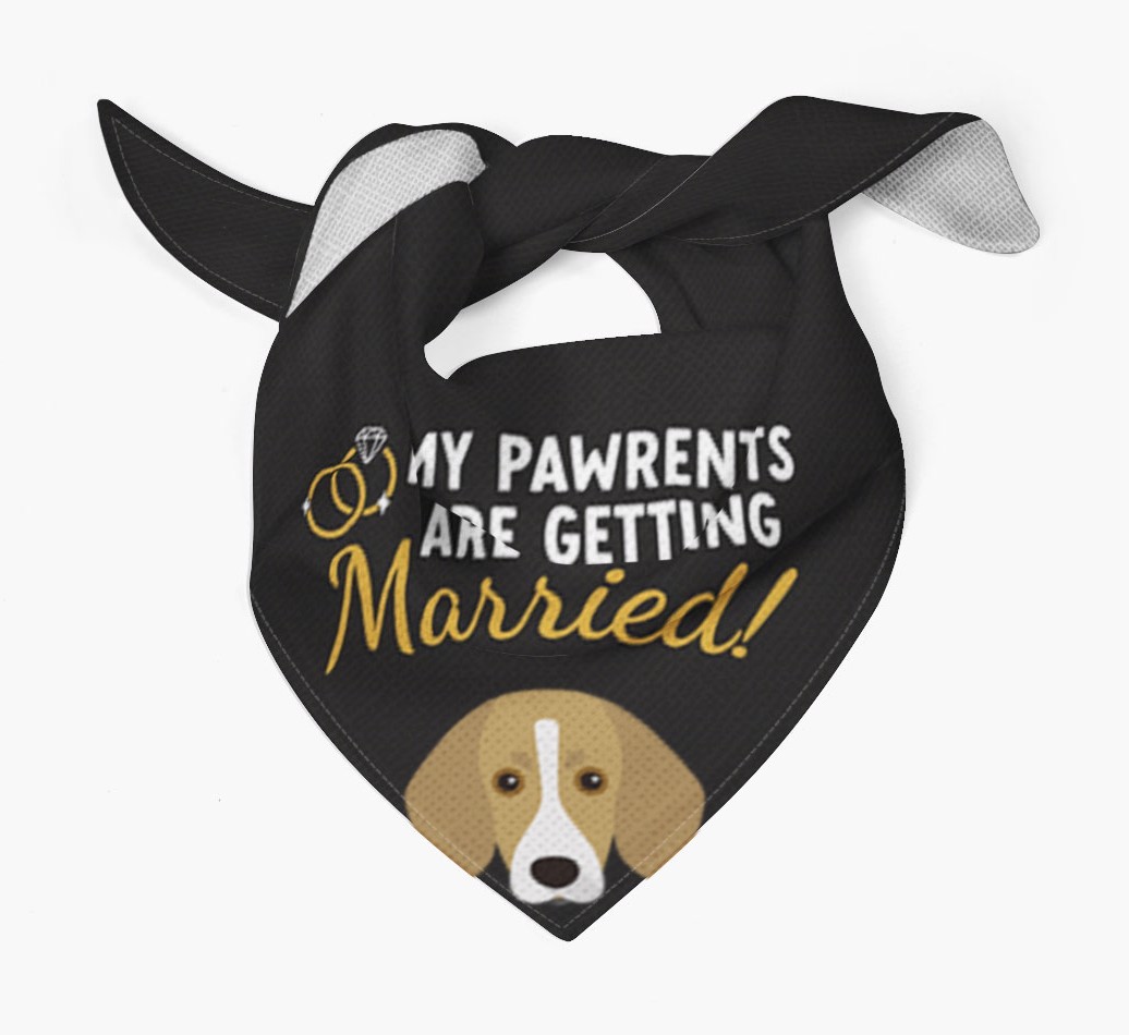 My Pawrents Are Getting Married: Personalized {breedFullName} Bandana