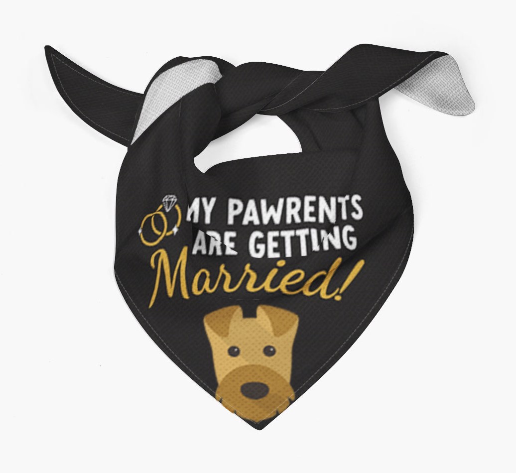 My Pawrents Are Getting Married: Personalized {breedFullName} Bandana