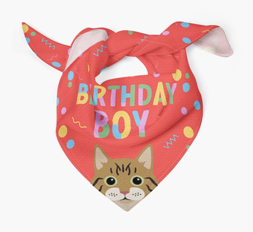 Birthday Boy: Personalised {breedCommonName} Bandana