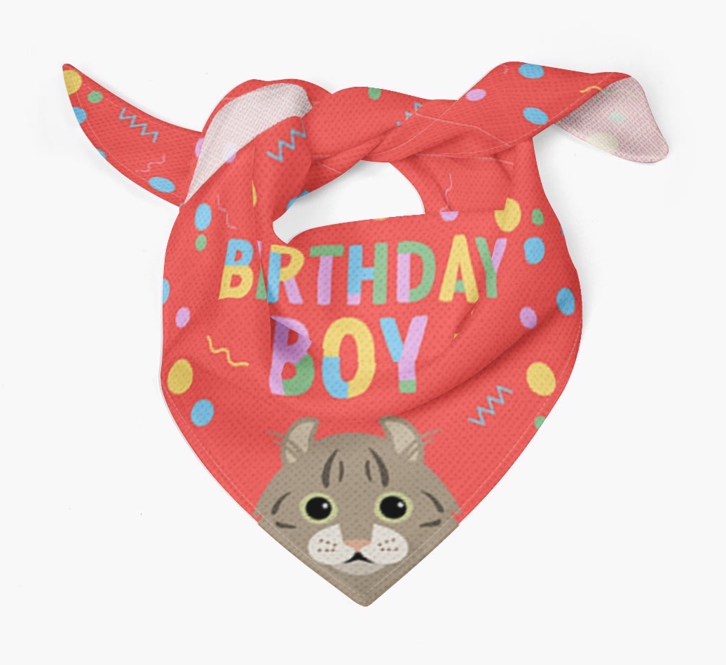 Birthday Boy: Personalised {breedCommonName} Bandana