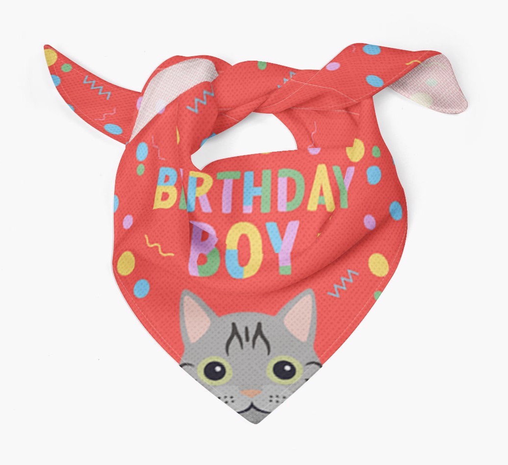Birthday Boy: Personalised {breedCommonName} Bandana