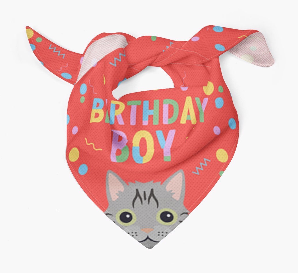 Birthday Boy: Personalised {breedCommonName} Bandana