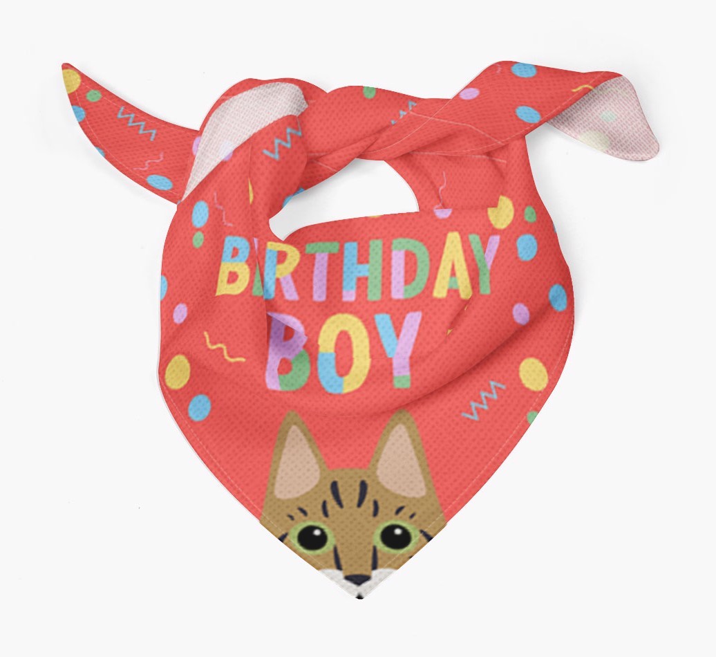 Birthday Boy: Personalised {breedCommonName} Bandana