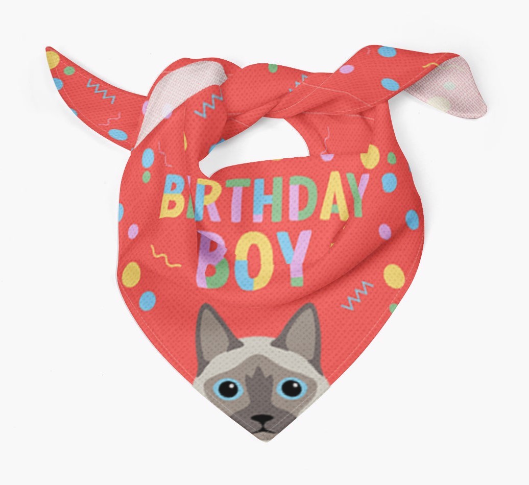Birthday Boy: Personalised {breedCommonName} Bandana