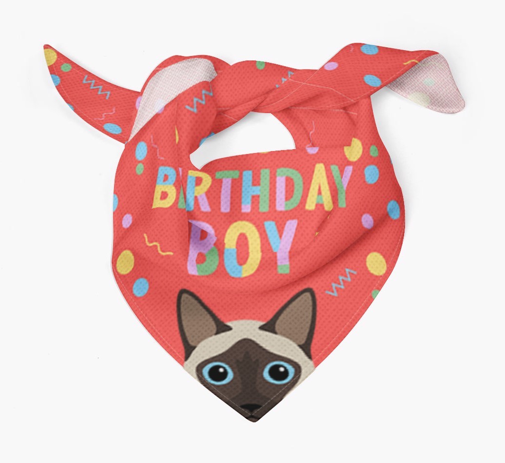 Birthday Boy: Personalised {breedCommonName} Bandana
