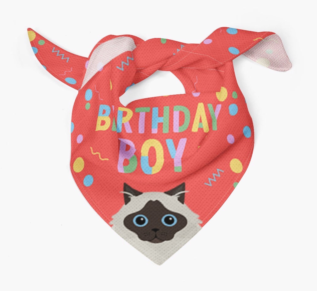 Birthday Boy: Personalised {breedCommonName} Bandana