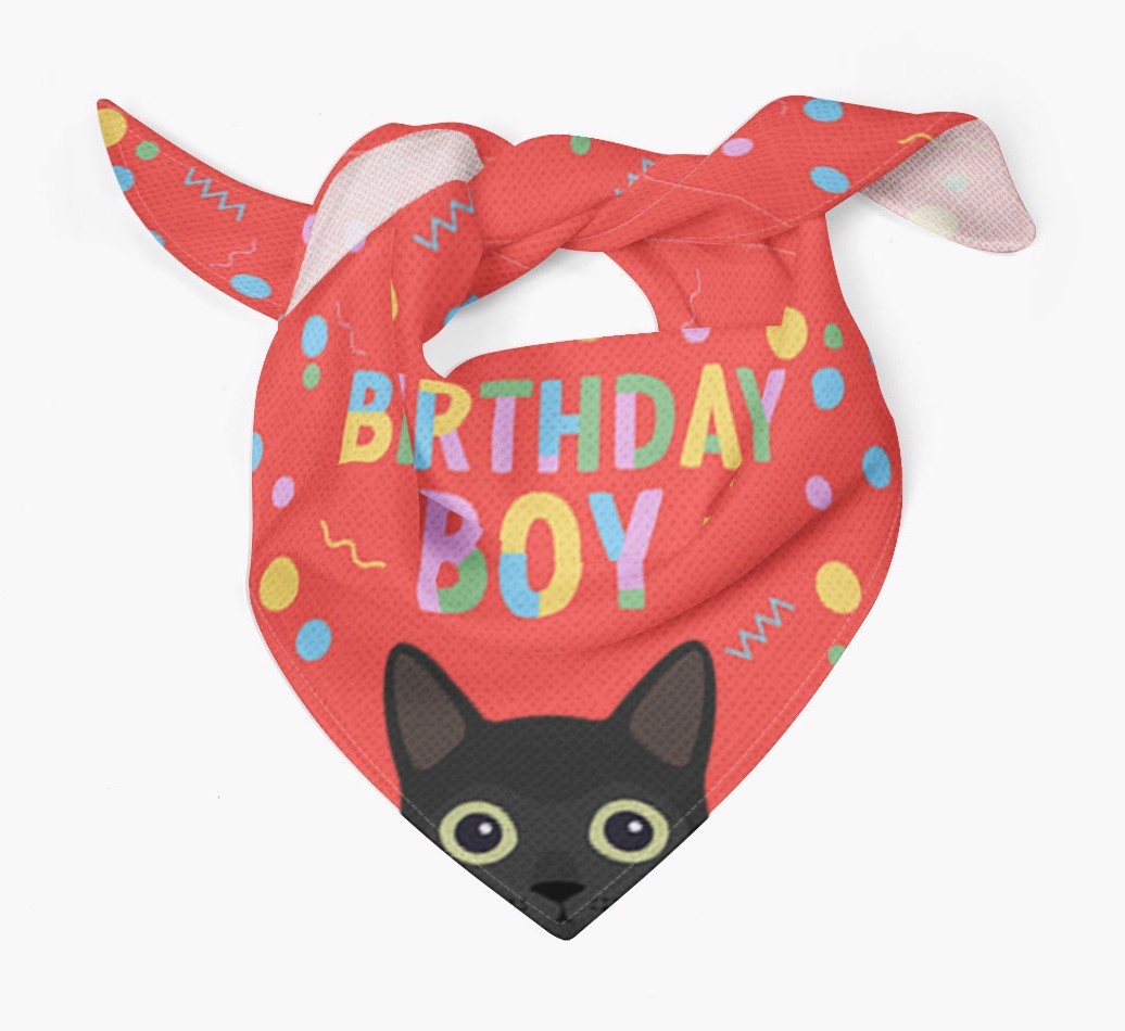 Birthday Boy: Personalised {breedCommonName} Bandana