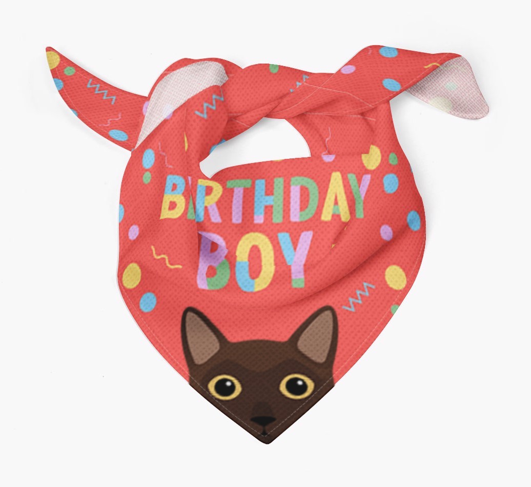 Birthday Boy: Personalised {breedCommonName} Bandana