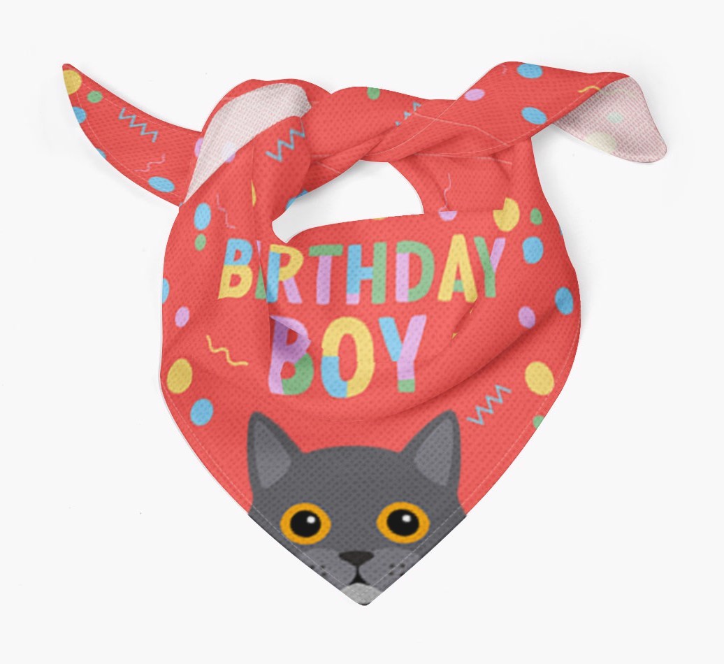 Birthday Boy: Personalised {breedCommonName} Bandana