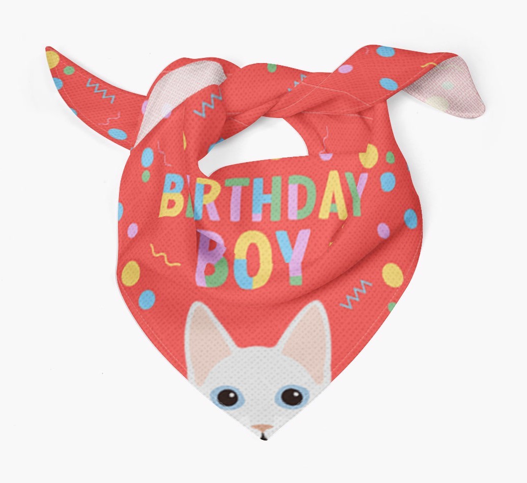 Birthday Boy: Personalised {breedCommonName} Bandana