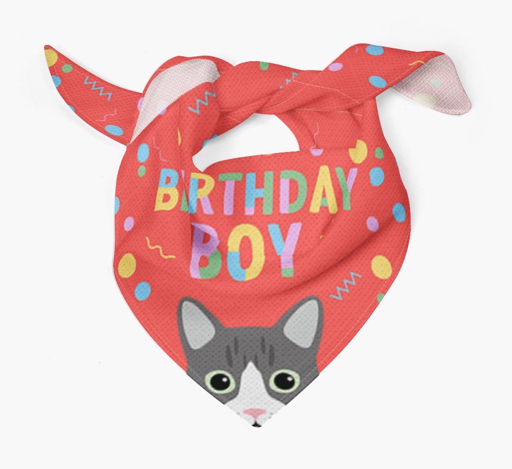 Birthday Boy: Personalised {breedCommonName} Bandana