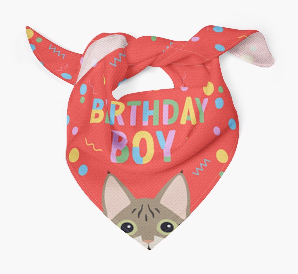 Birthday Boy: Personalised {breedCommonName} Bandana