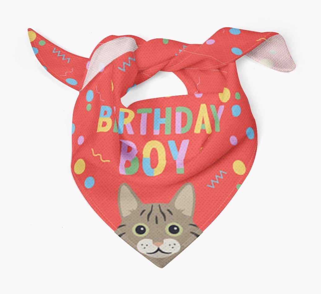 Birthday Boy: Personalised {breedCommonName} Bandana