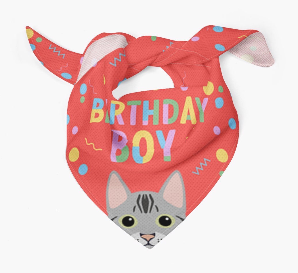 Birthday Boy: Personalised {breedCommonName} Bandana