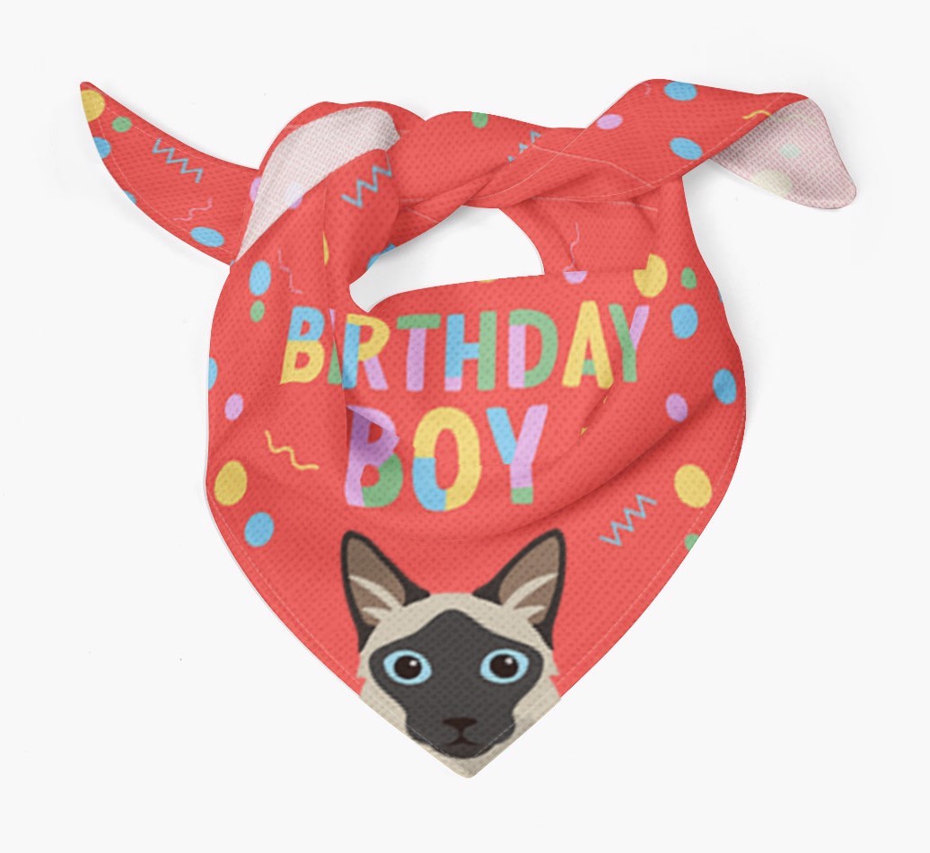 Birthday Boy: Personalised {breedCommonName} Bandana