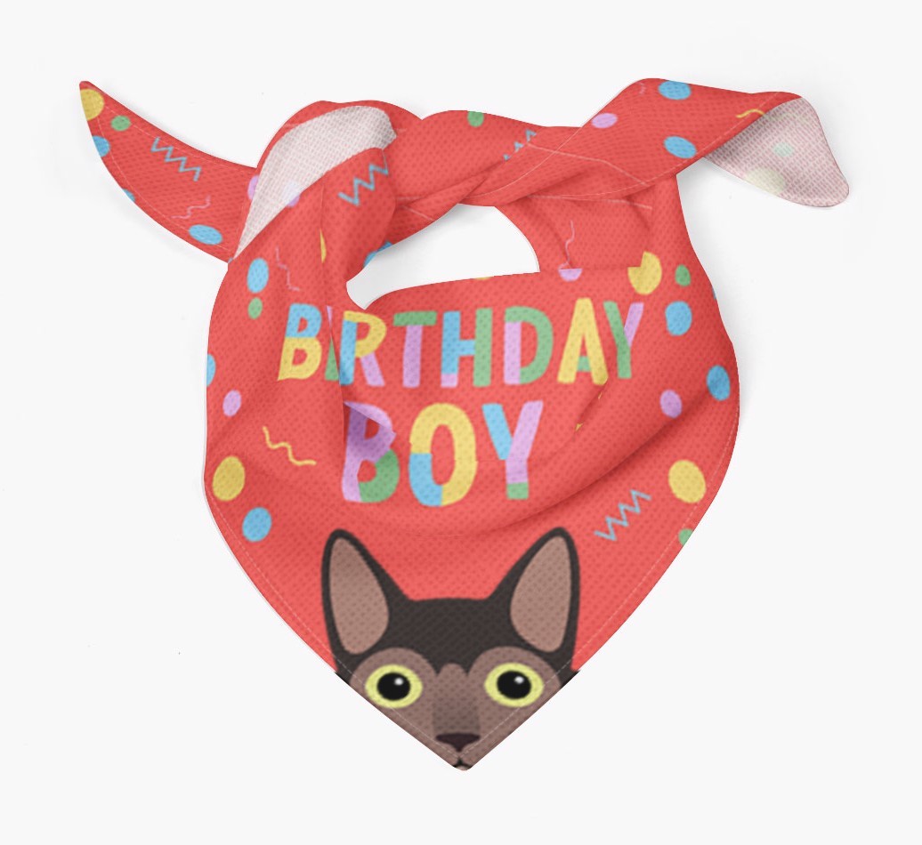Birthday Boy: Personalised {breedCommonName} Bandana