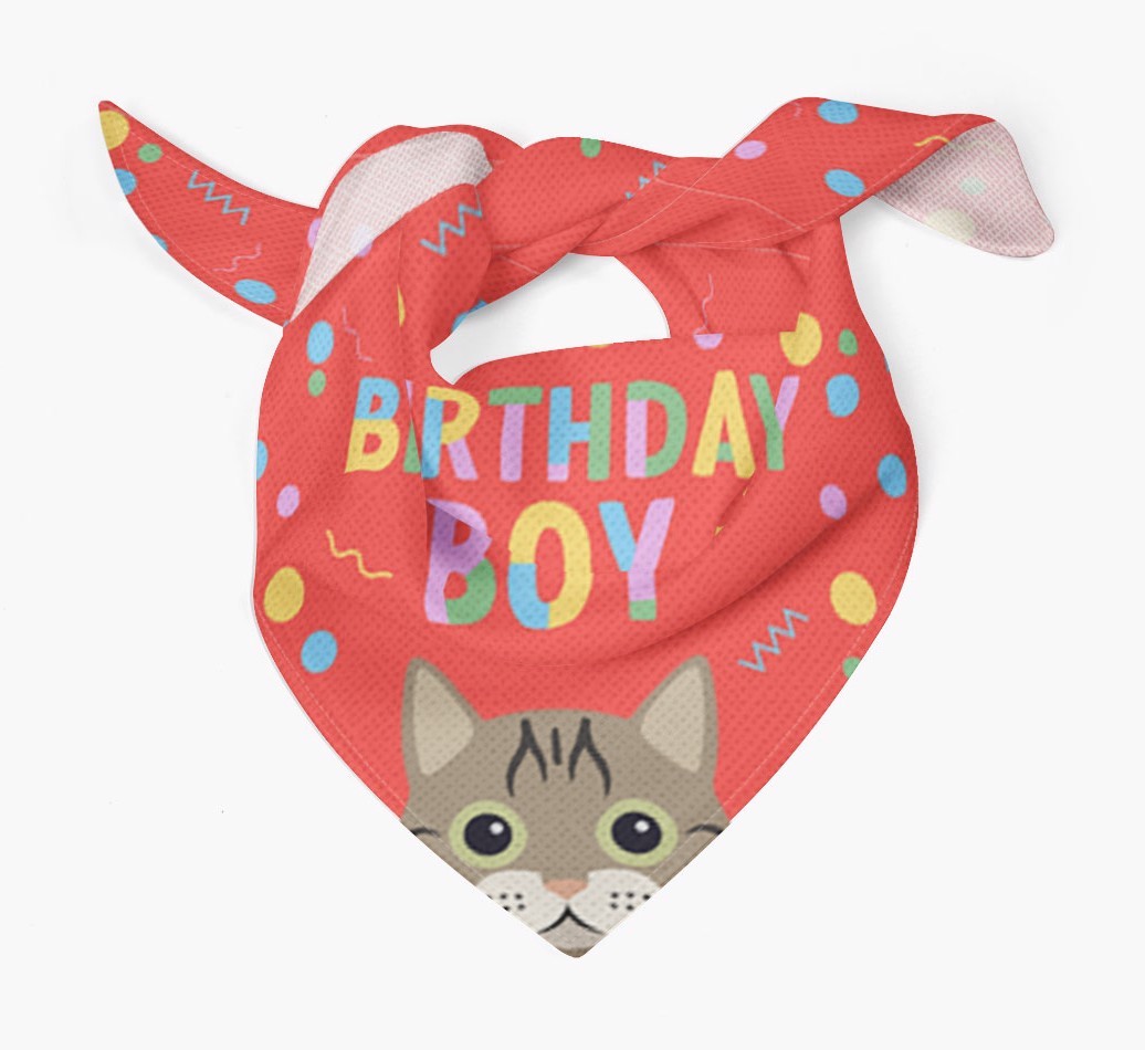 Birthday Boy: Personalised {breedCommonName} Bandana