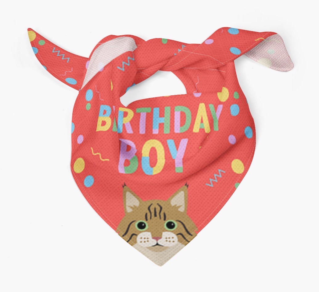 Birthday Boy: Personalised {breedCommonName} Bandana