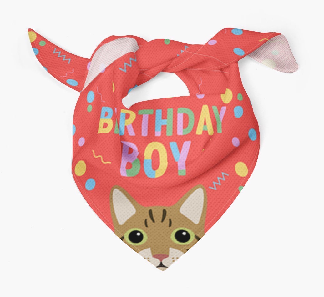 Birthday Boy: Personalised {breedCommonName} Bandana