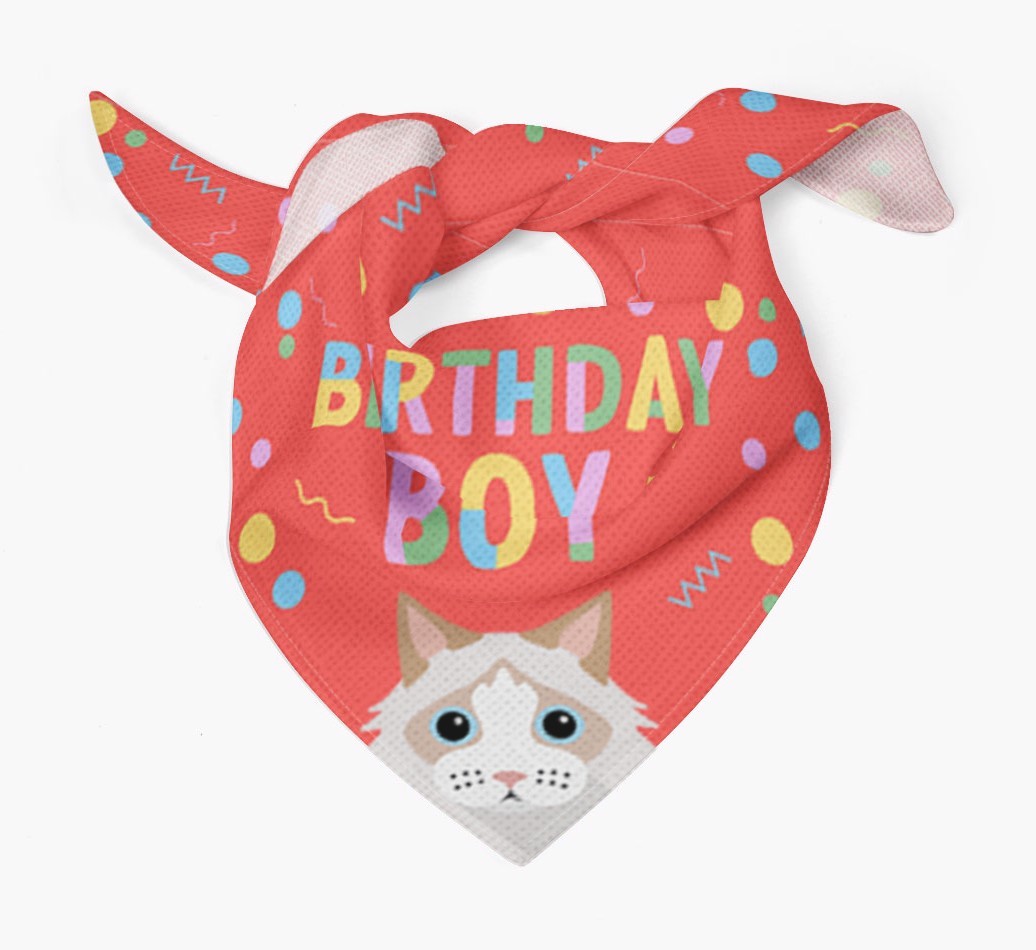 Birthday Boy: Personalised {breedCommonName} Bandana