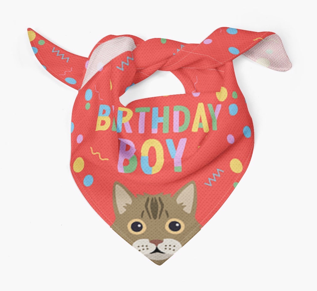 Birthday Boy: Personalised {breedCommonName} Bandana