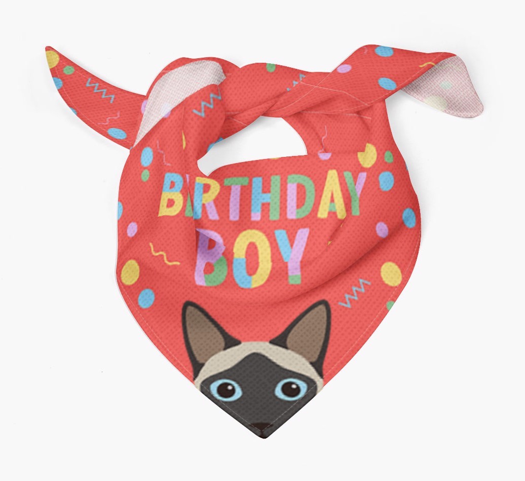 Birthday Boy: Personalised {breedCommonName} Bandana