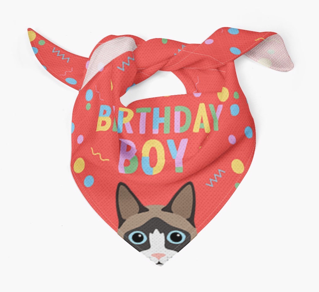 Birthday Boy: Personalised {breedCommonName} Bandana
