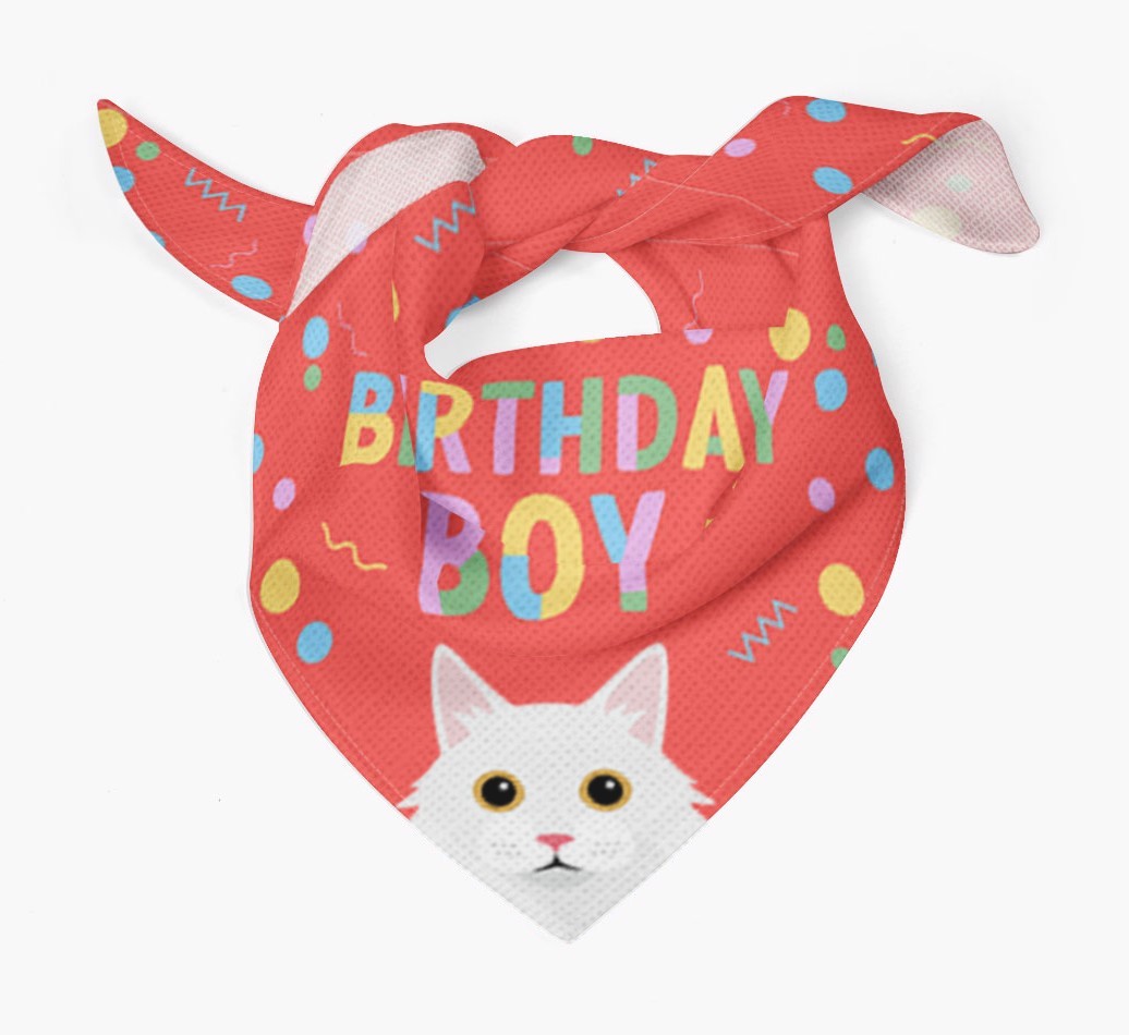 Birthday Boy: Personalised {breedCommonName} Bandana