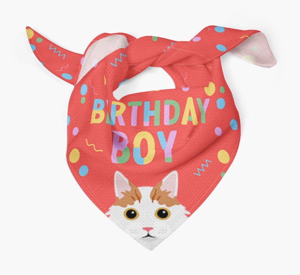 Birthday Boy: Personalised {breedCommonName} Bandana